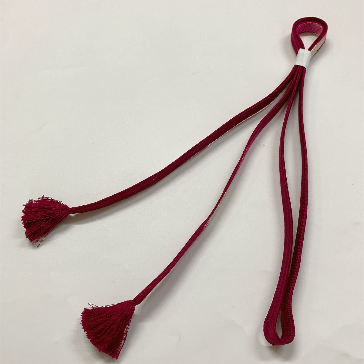 ［9852］帯締め 帯揚げ セット 矢羽根文様 縮緬 正絹 着物 帯絞め