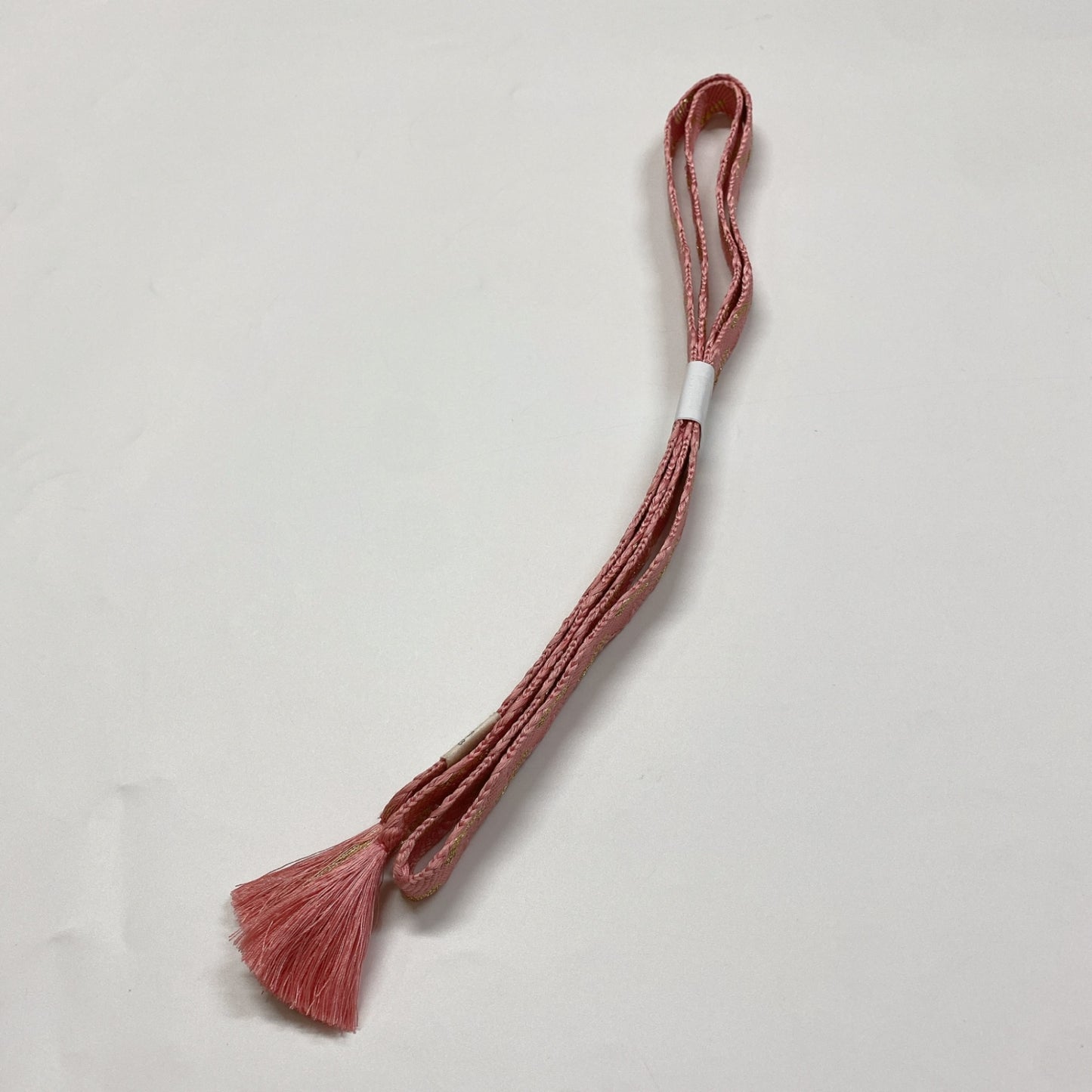 ［8341］帯締め 帯揚げ セット 枝花文様 金糸 正絹 着物 帯絞め
