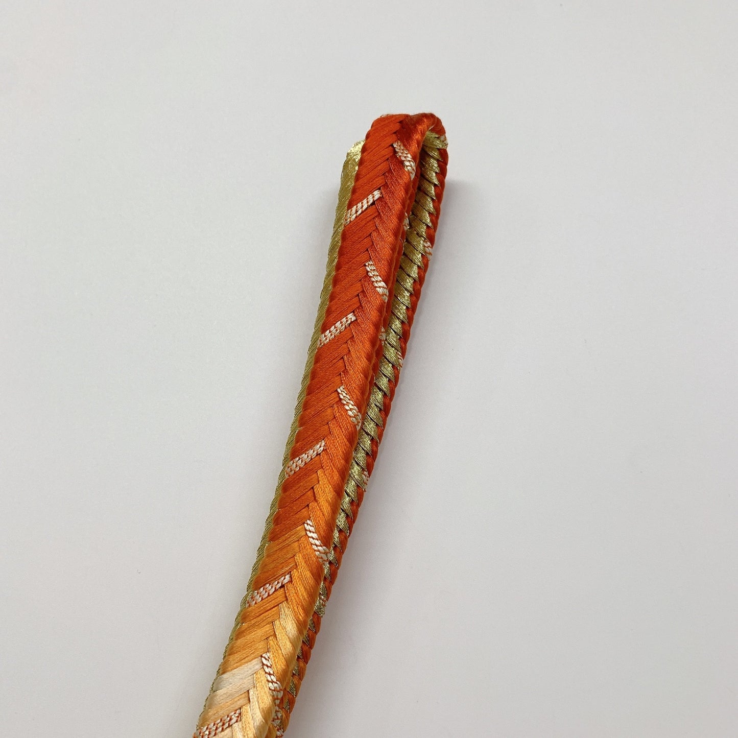 ［8414］帯締め 帯揚げ セット 変わり縞文様 ぼかし 金糸 正絹 着物 帯絞め
