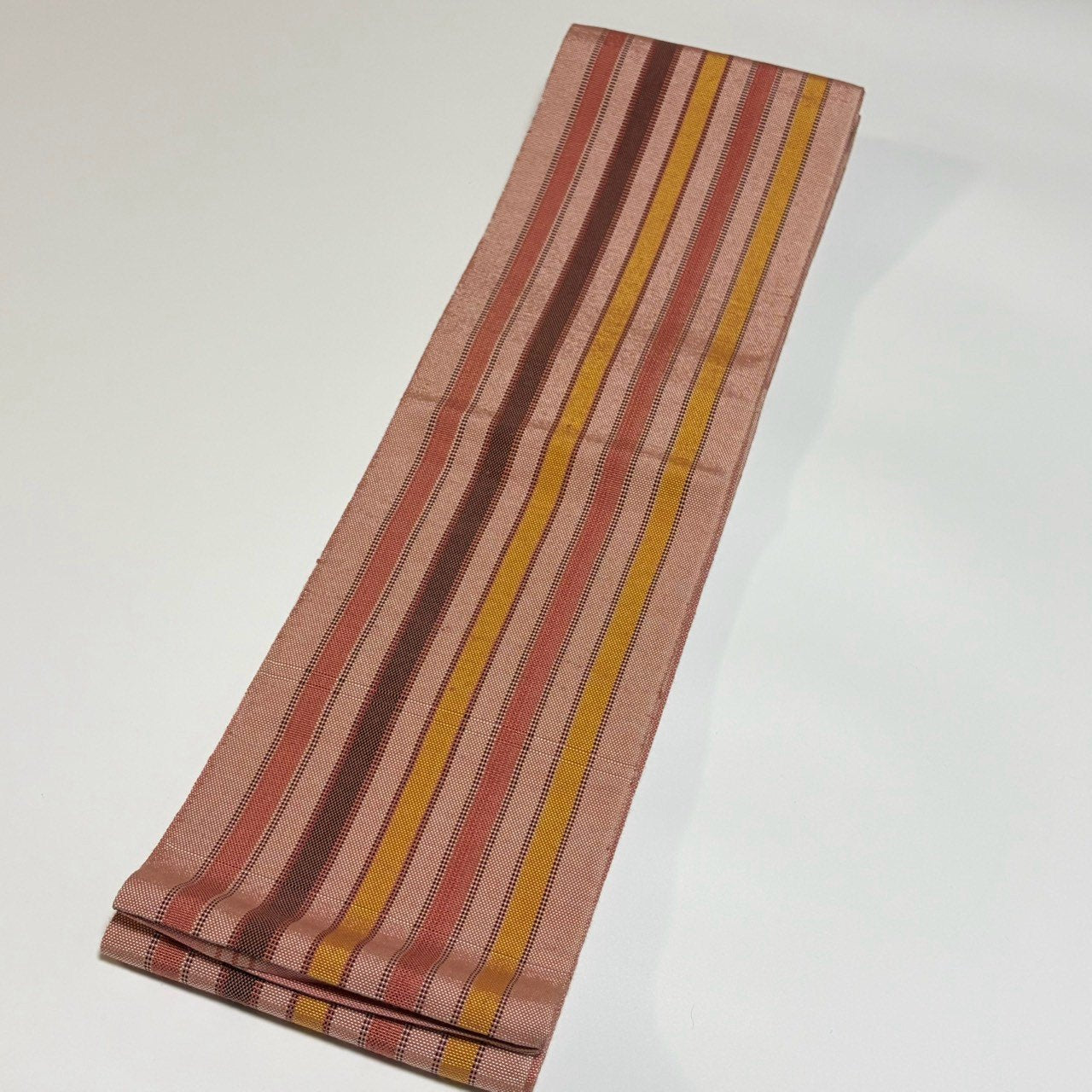 ［9612］半幅帯 美品 縞帳 半巾帯 浴衣 着物 レディース 袴