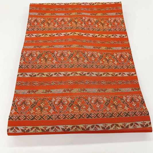 5593# Japanese Vintage Nagoya Obi Belt Kimono Fabric Silk Traditional