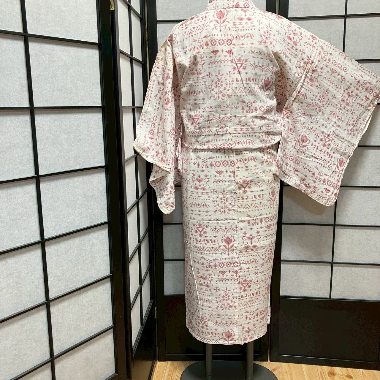 ［9079］浴衣 抽象文様 ゆかた レディース リメイク 綿