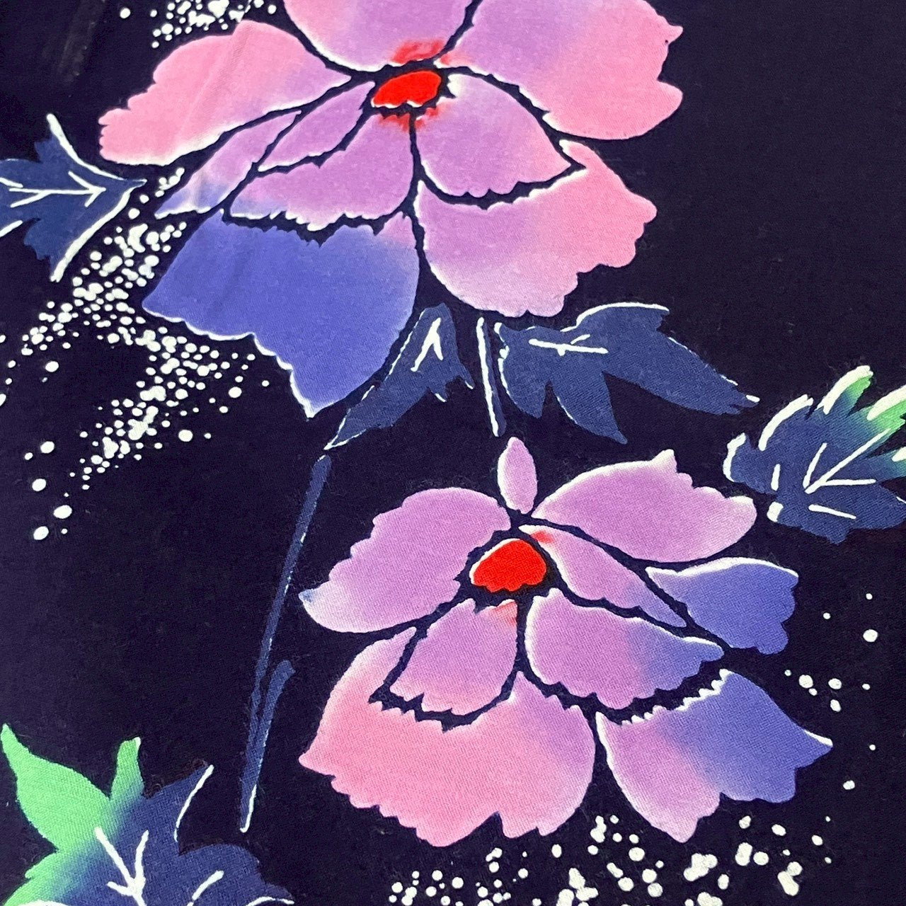 ［9107］浴衣 美品 枝草花文様 綿 レディース ゆかた リメイク