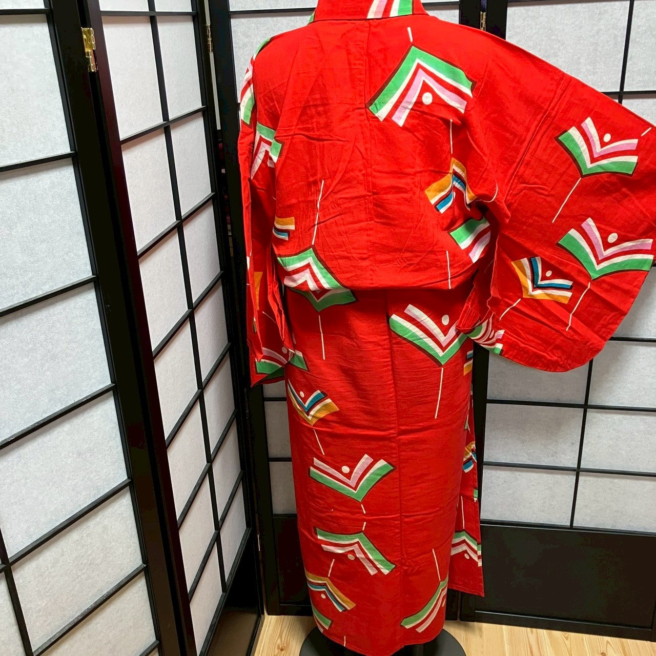 ［9480］浴衣 竹トンボ ゆかた レディース 綿 リメイク