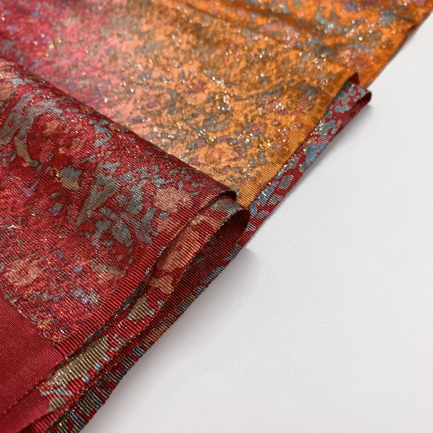 9033# Japanese Kimono Accessory Vintage Obiage and Obijime 2-piece Set Silk