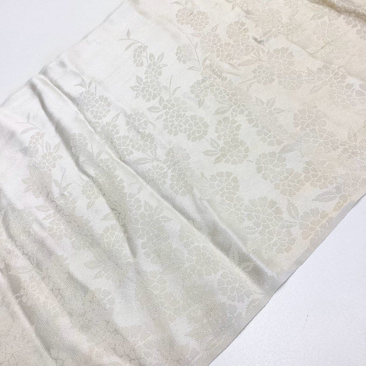 ［9201］帯締め 帯揚げ セット 草花文様 正絹 着物 帯絞め