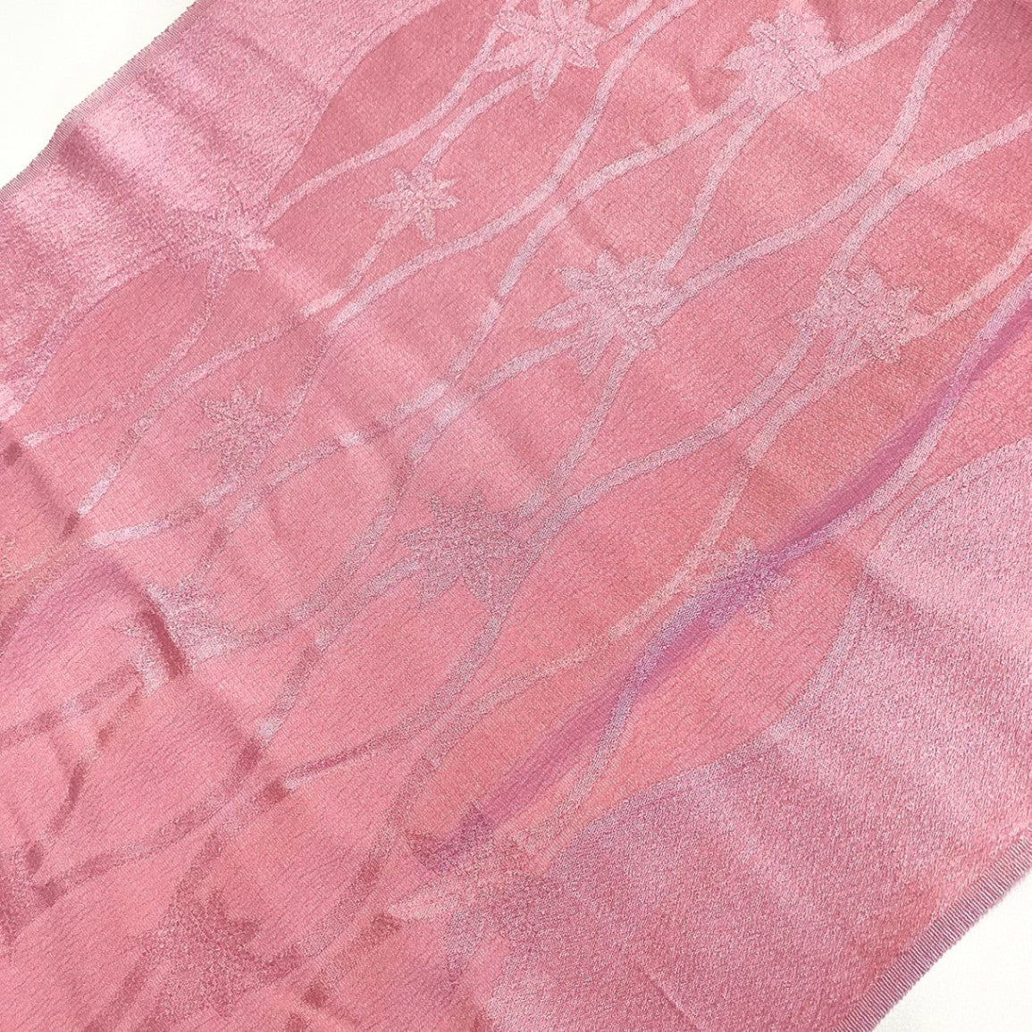 ［9211］帯締め 帯揚げ セット 楓立湧文様 正絹 着物 帯絞め