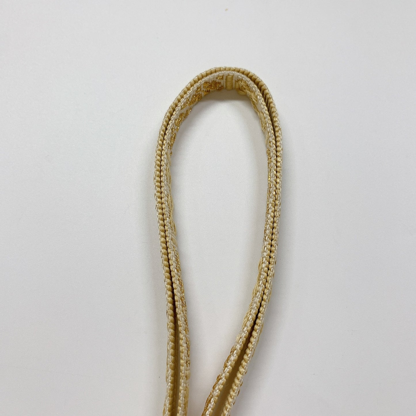 ［8731］帯締め 帯揚げ セット 色紙草花文様 金糸 正絹 着物 帯絞め