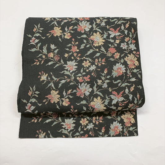9385# Japanese Vintage Nagoya Obi Belt Kimono Pongee Fabric Silk Traditional