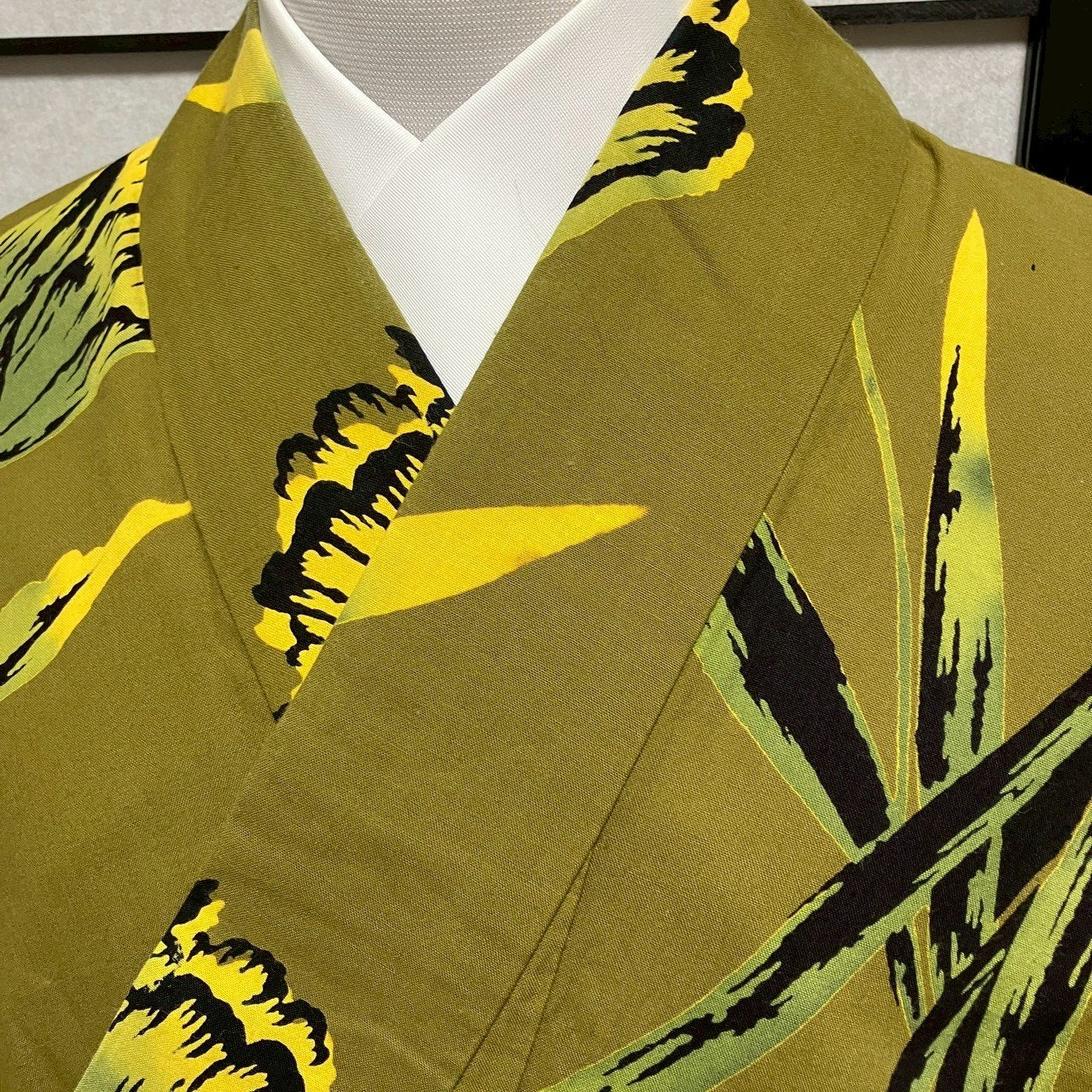 ［9424］浴衣 美品 草花文様 チューリップ ぼかし ゆかた レディース 綿 リメイク