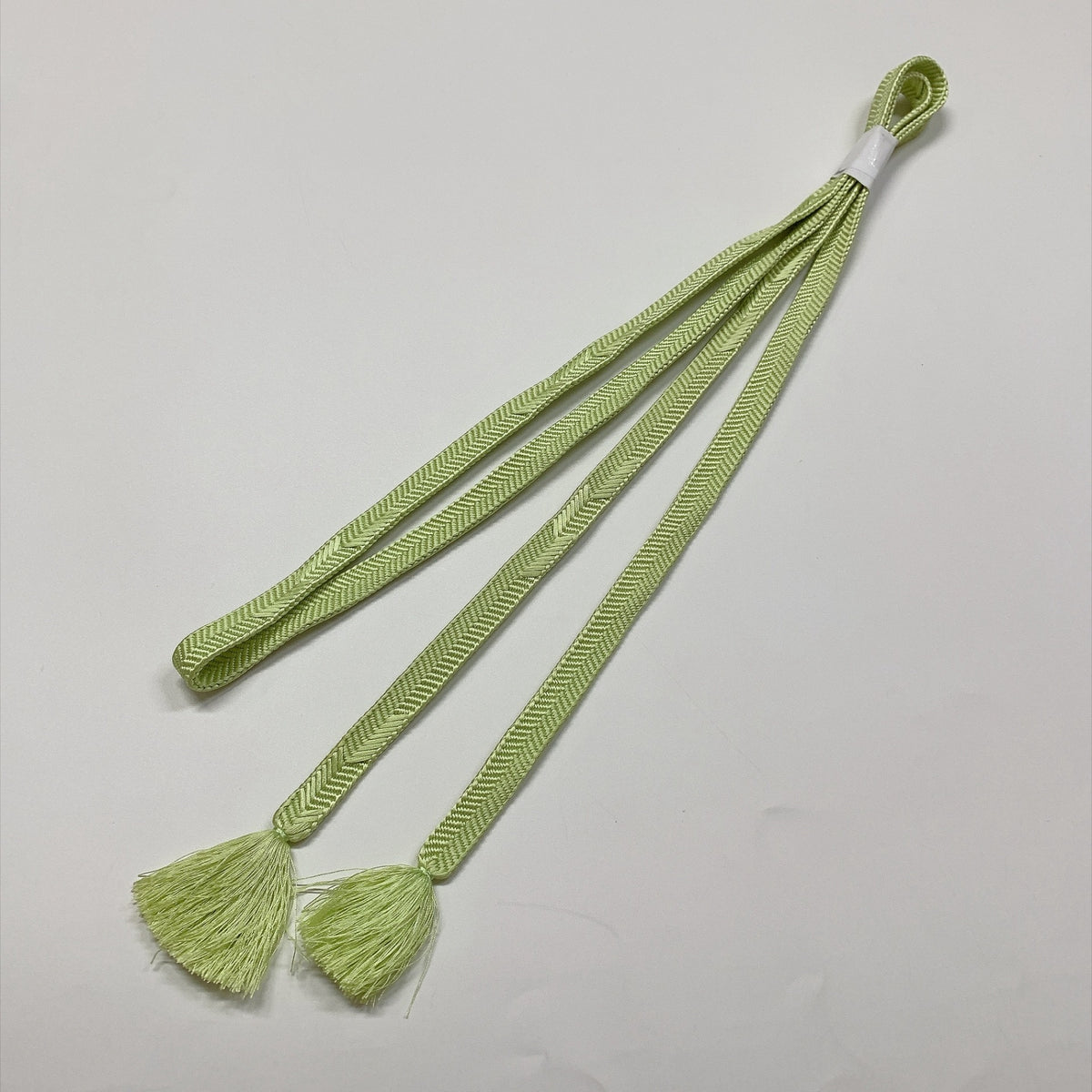 ［9812］帯締め 帯揚げ セット 扇面草花文様 ぼかし 刺繍 正絹 着物 帯絞め