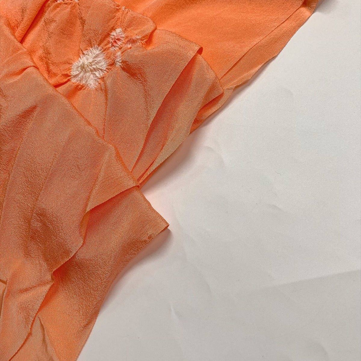 ［9895］帯締め 帯揚げ セット 草花文様 絞り 正絹 着物 帯絞め