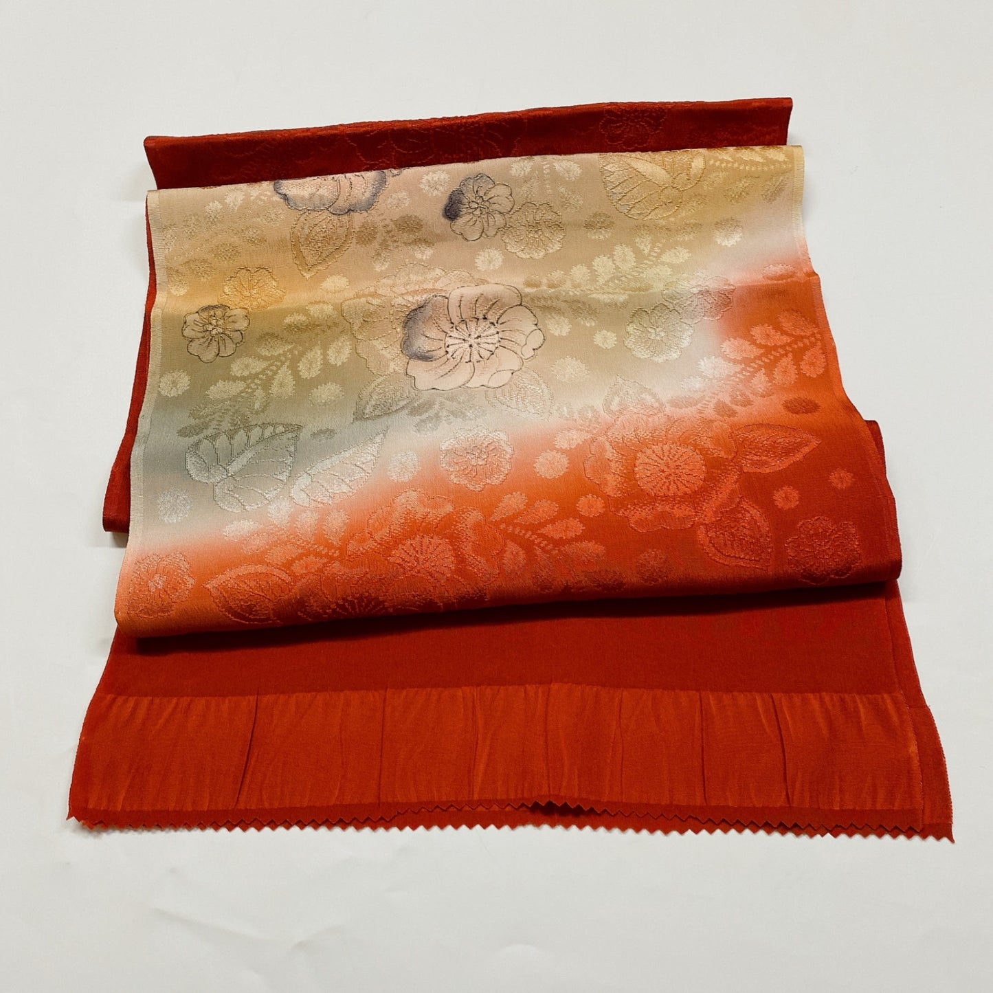 ［8331］帯締め 帯揚げ セット 辻ヶ花 ぼかし 金糸 正絹 着物 帯絞め