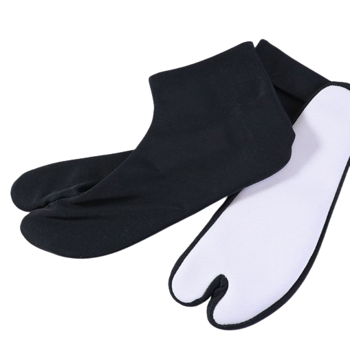 Tabi Socks Japanese Kimono Men's 9.6 to 10.6 in Nylon Ninja-Geta Sandals