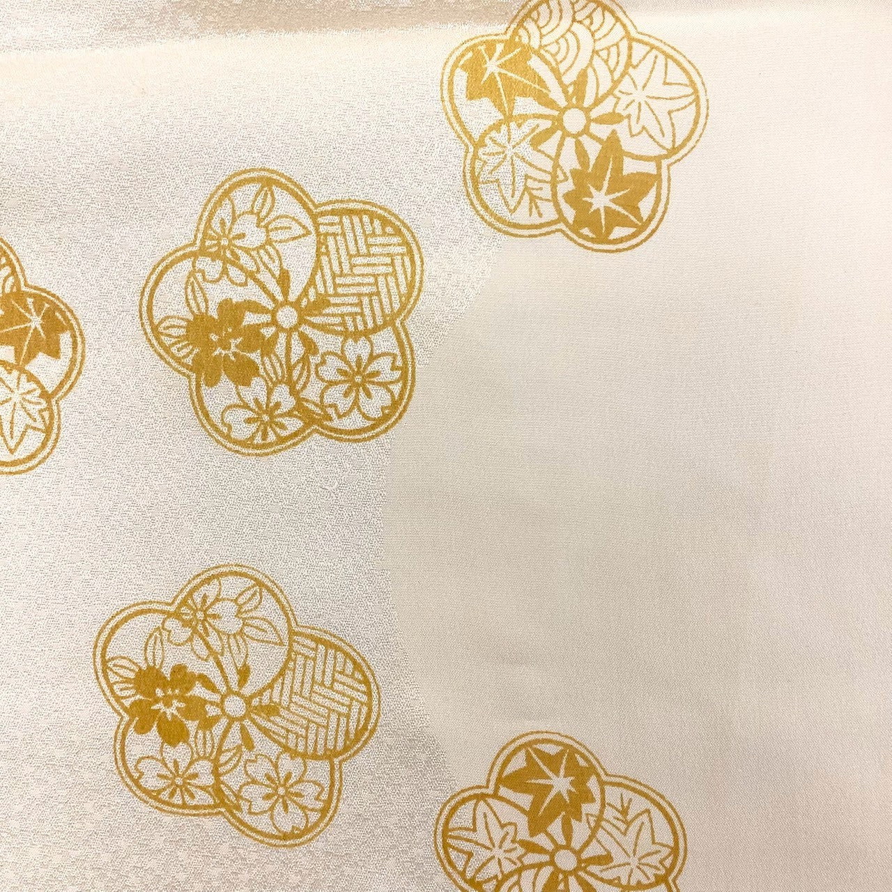 ［8553］帯締め 帯揚げ セット 梅花吉祥文様 正絹 着物 帯絞め