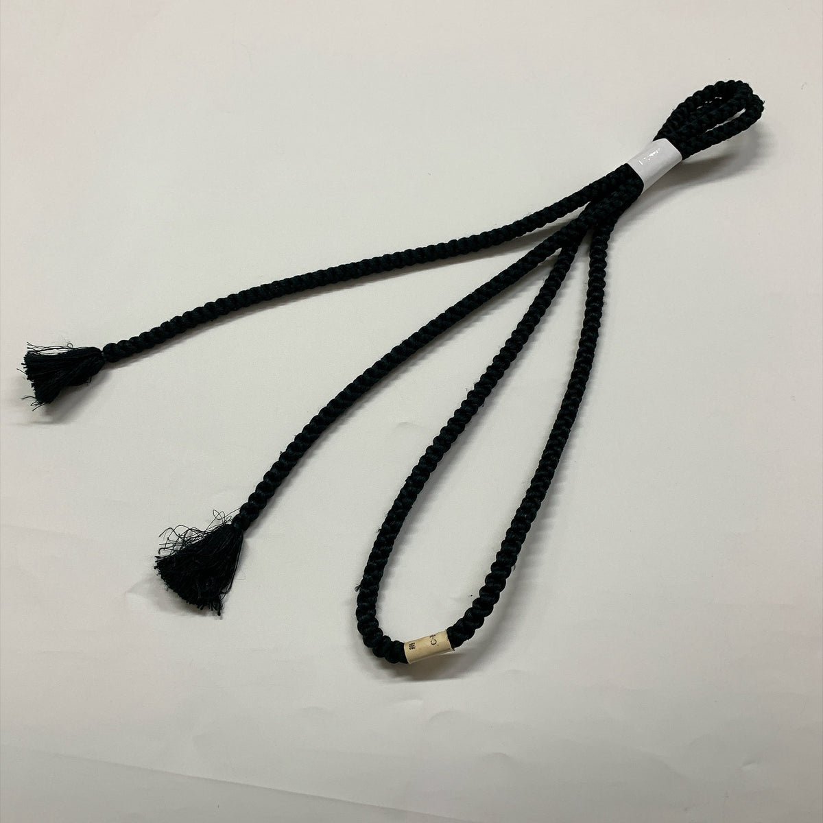 ［9827］帯締め 帯揚げ セット 市松模様 白 黒 逸品 正絹 着物 帯絞め