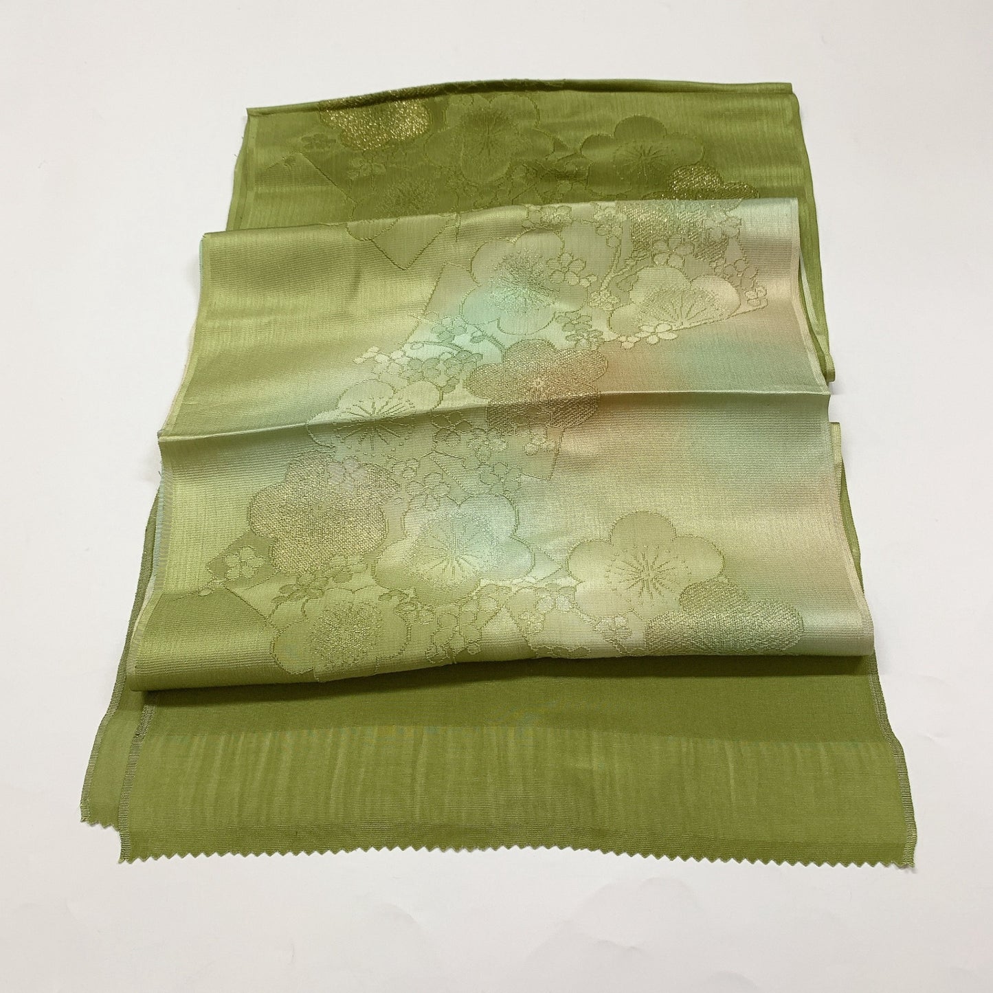 9017# Japanese Kimono Accessory Vintage Obiage and Obijime 2-piece Set Silk