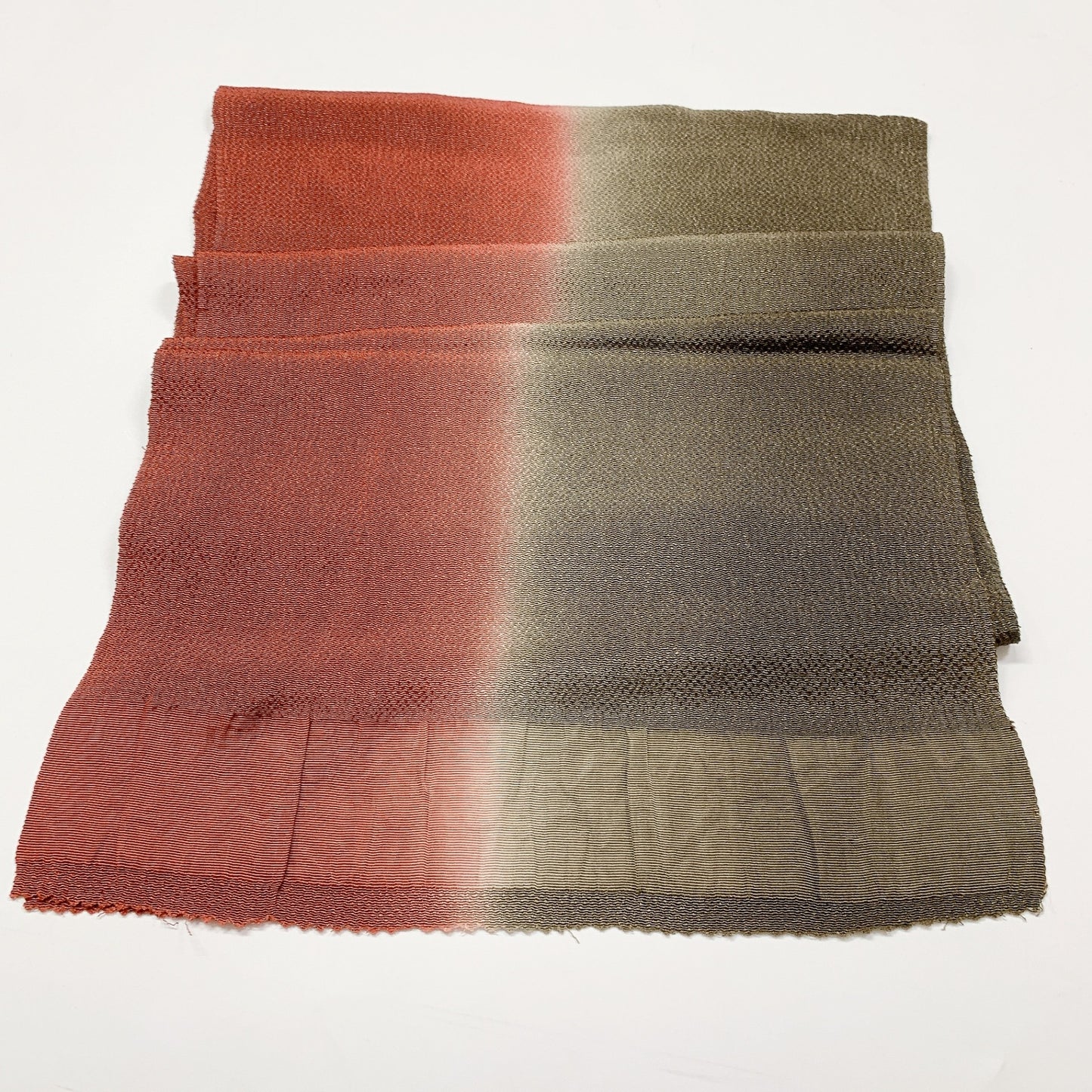8056# Japanese Kimono Accessory Vintage Obiage and Obijime 2-piece Set Silk