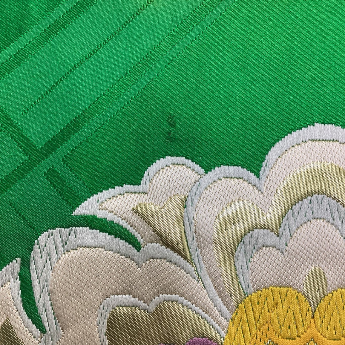 ［8858］袋帯 華紋 刺繍 六通 正絹 着物 フォーマル