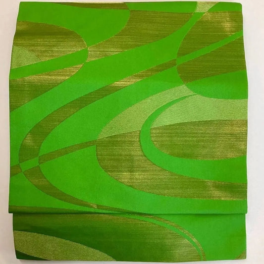 5699# Japanese Vintage Nagoya Obi Belt Kimono Fabric Silk Traditional