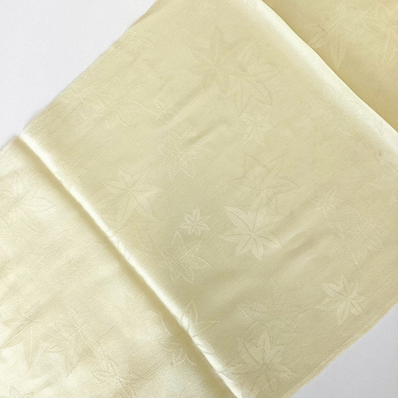 ［8267］帯締め 帯揚げ セット 楓文様 正絹 着物 帯絞め
