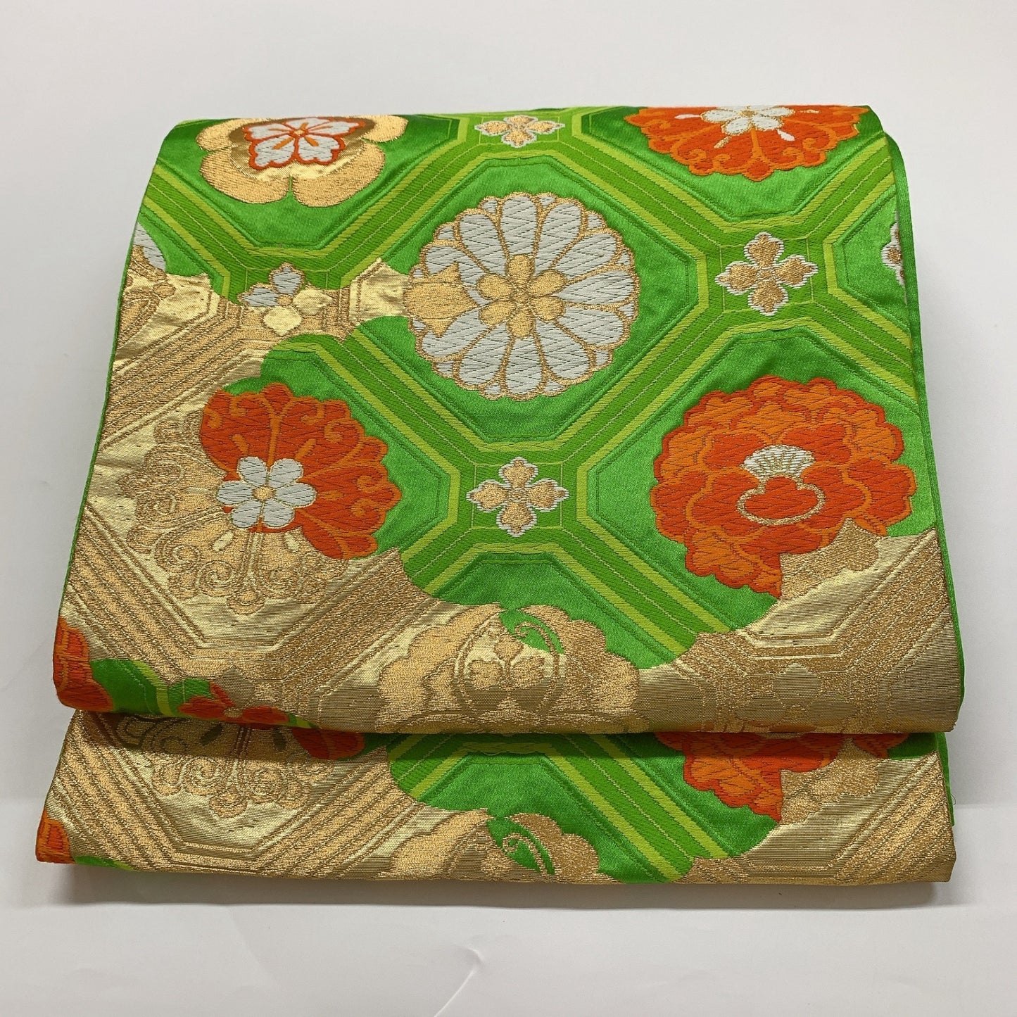 ［9006］袋帯 花御天井 金糸 六通 正絹 着物 フォーマル