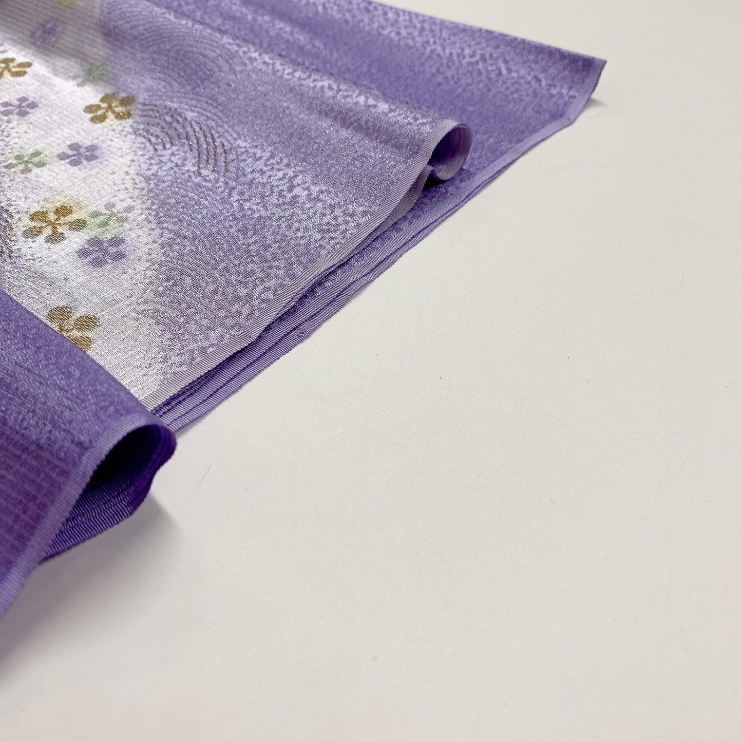［8689］帯締め 帯揚げ セット 草花文様 ぼかし 金彩 正絹 着物 帯絞め