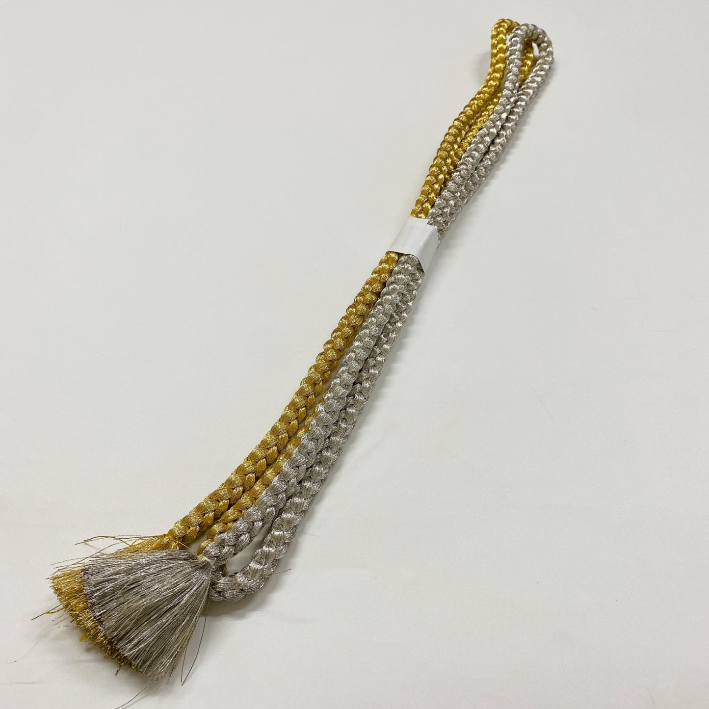 ［8320］帯締め 帯揚げ セット 菊花文様 金銀糸 正絹 着物 帯絞め