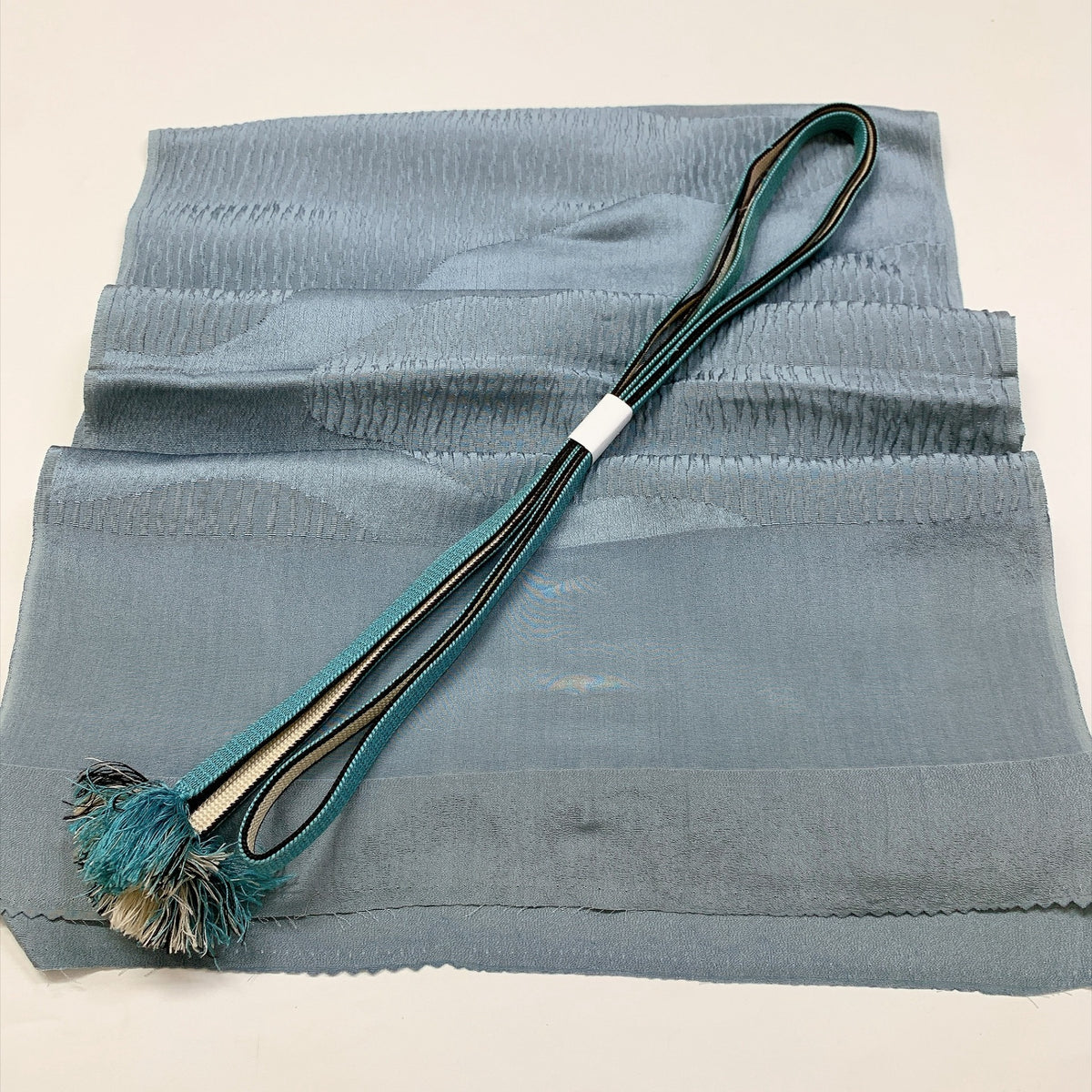 ［9778］帯締め 帯揚げ セット 道長文様 縮緬 正絹 着物 帯絞め