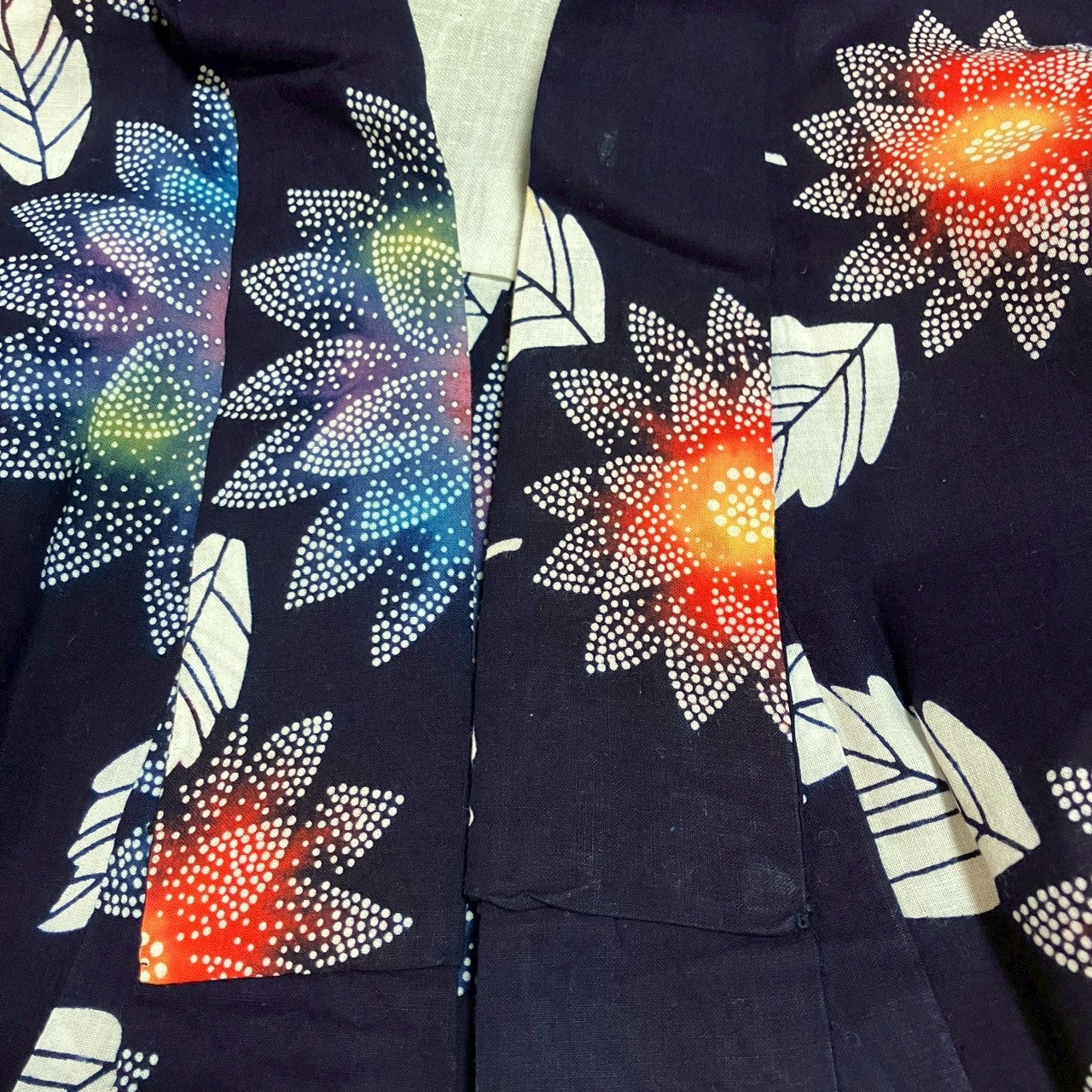8767# Japanese Yukata Womens Vintage Fabric Cotton Robe Kimono Traditional