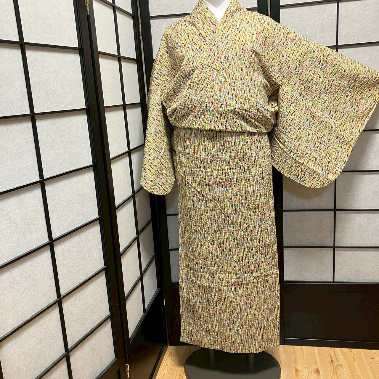 ［9452］浴衣 変わり縞文様 ゆかた レディース 綿 リメイク