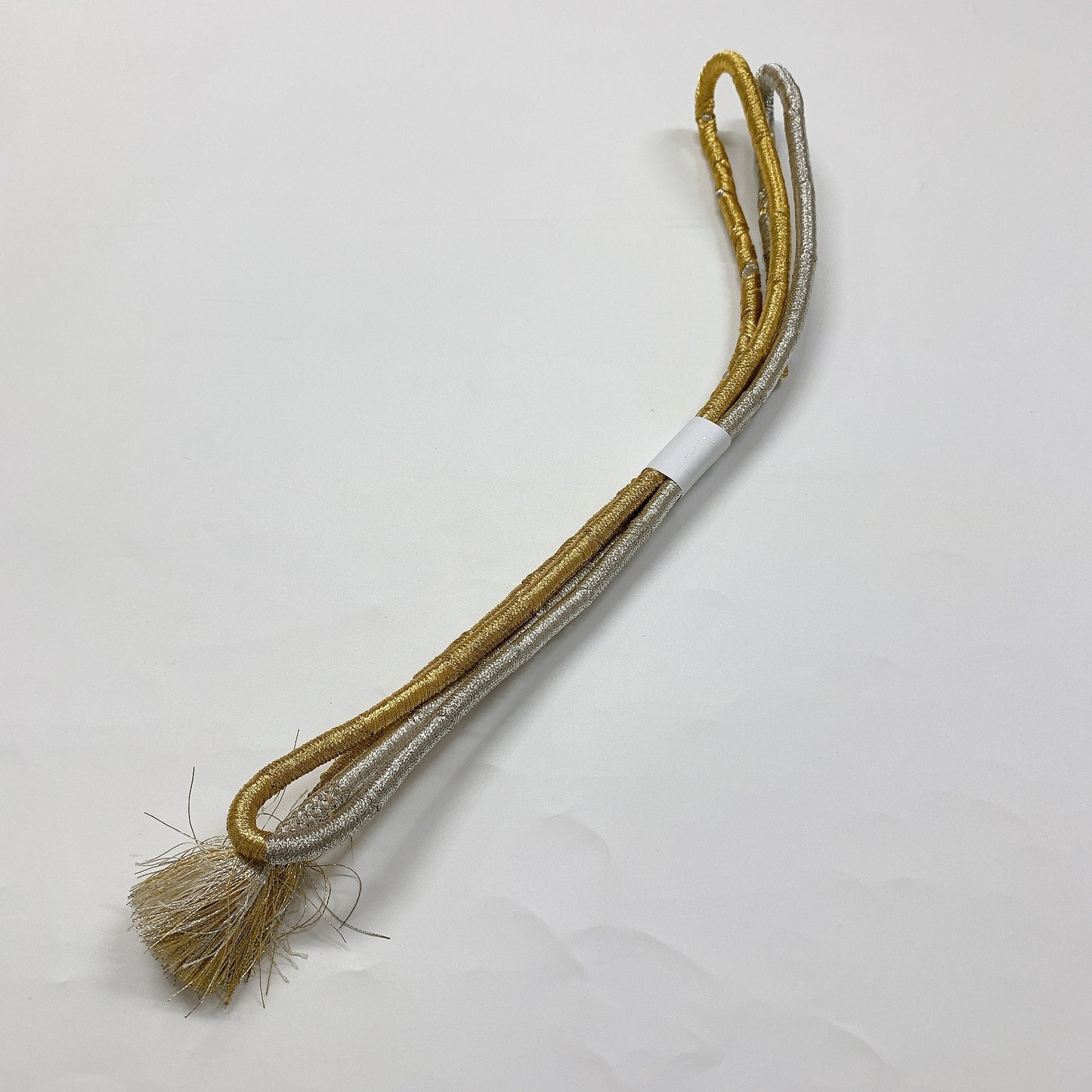［8650］帯締め 帯揚げ セット 扇面花吉祥文様 金銀糸 正絹 着物 帯絞め