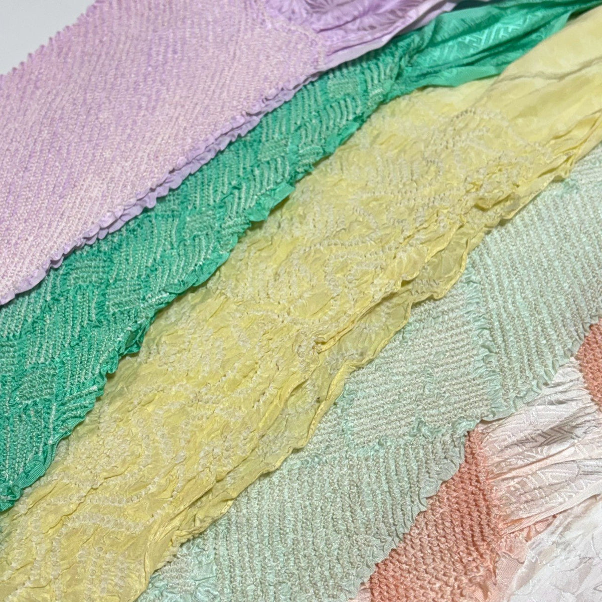 0263# Japanese Vintage Bundle 35pcs Set Bulk Obiage Kimono Silk Wholesale