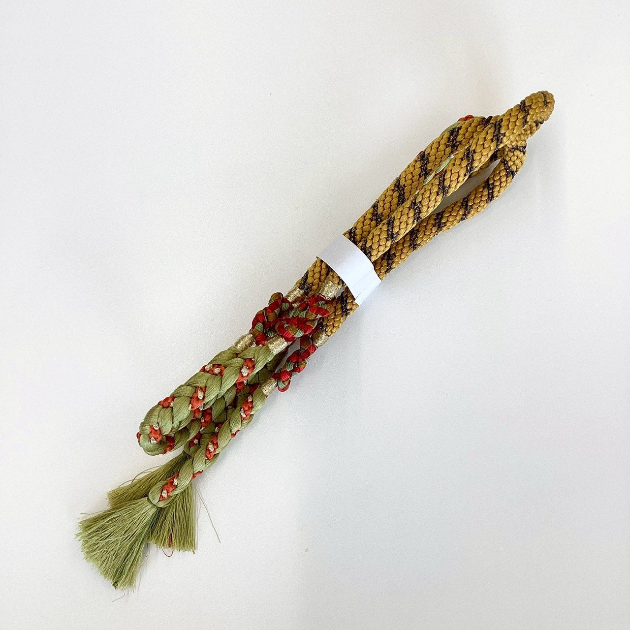 ［8532］帯締め 帯揚げ セット 桜文様 金彩 正絹 着物 帯絞め
