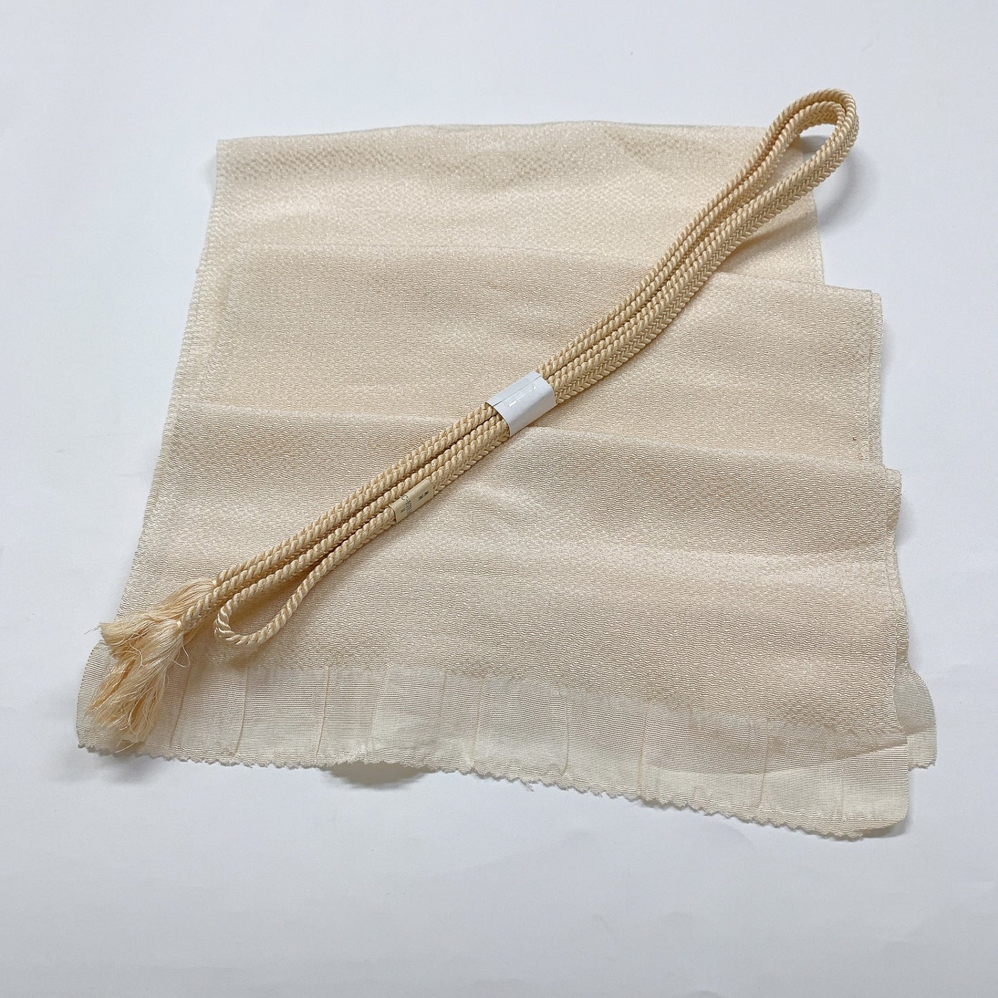 ［8633 ］帯締め 帯揚げ セット 無地感覚 縮緬 正絹 着物 帯絞め