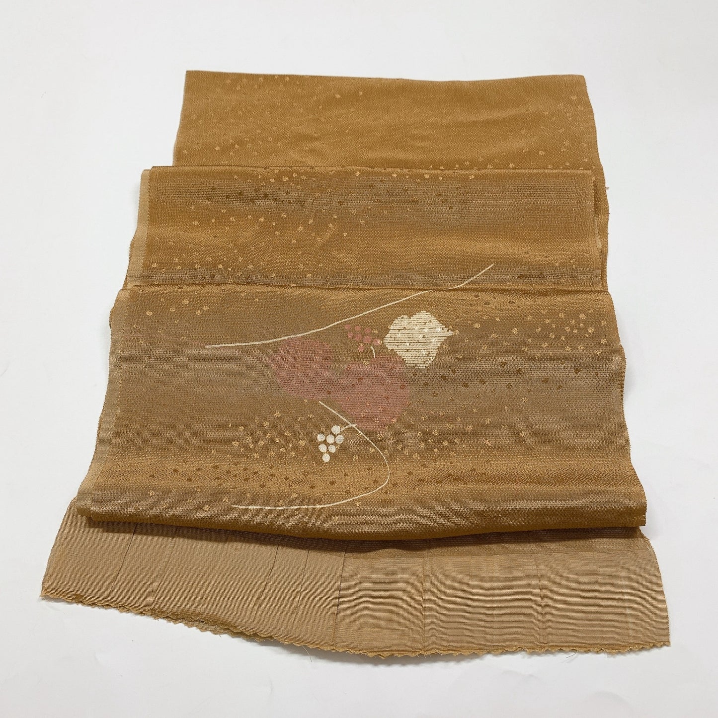 9019# Japanese Kimono Accessory Vintage Obiage and Obijime 2-piece Set Silk