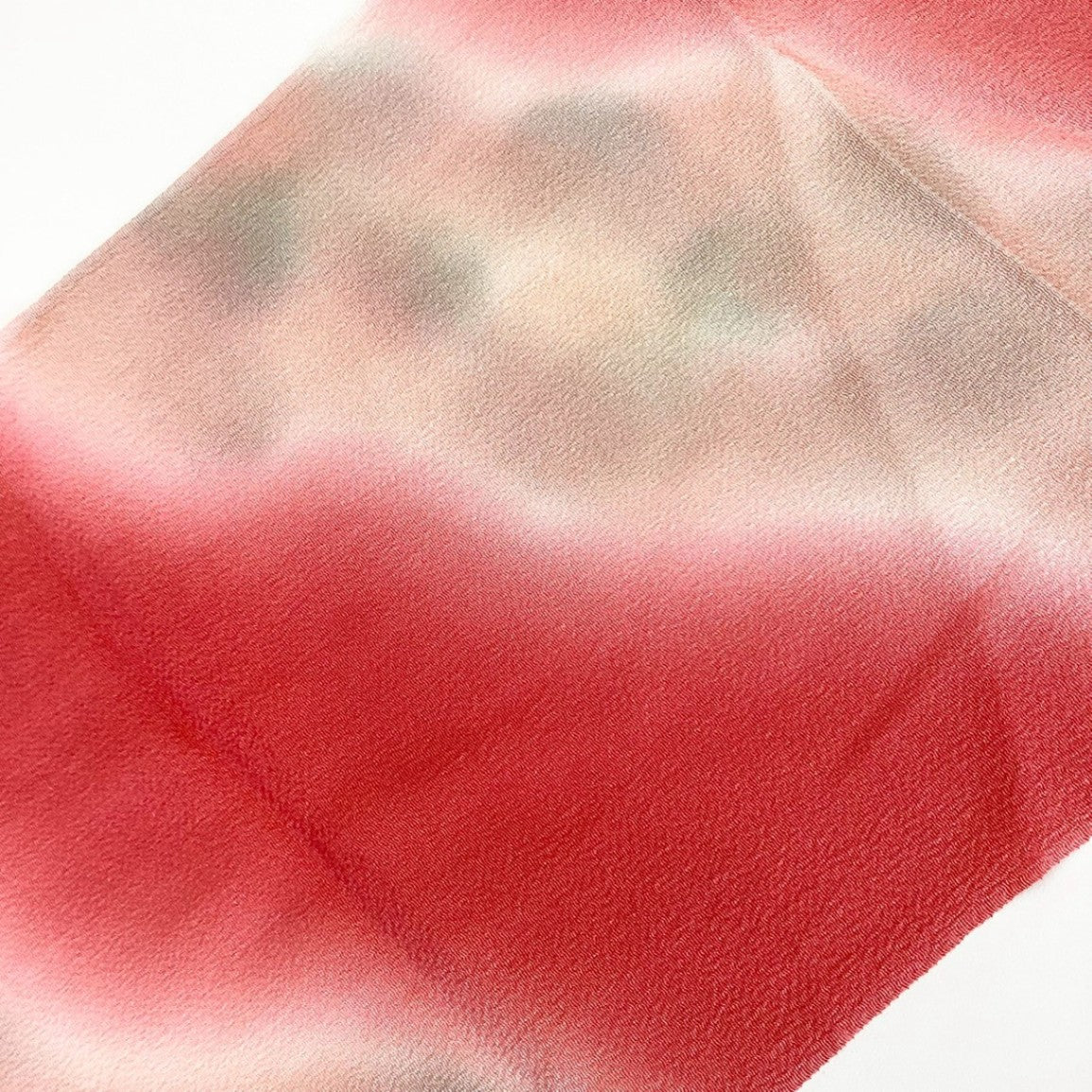 ［8528］帯締め 帯揚げ セット 道長文様 ぼかし 縮緬 正絹 着物 帯絞め
