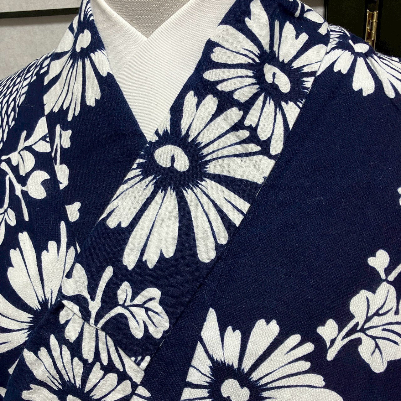 ［9429］浴衣 草花文様 ゆかた レディース 綿 リメイク