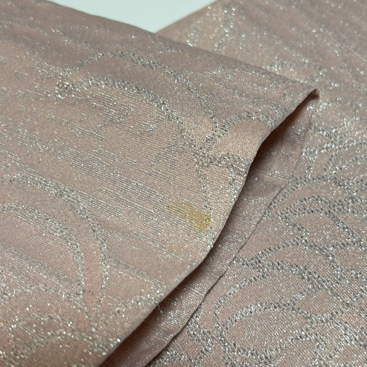 ［9572］半幅帯 草花文様 銀糸 逸品 浴衣 着物 レディース 袴
