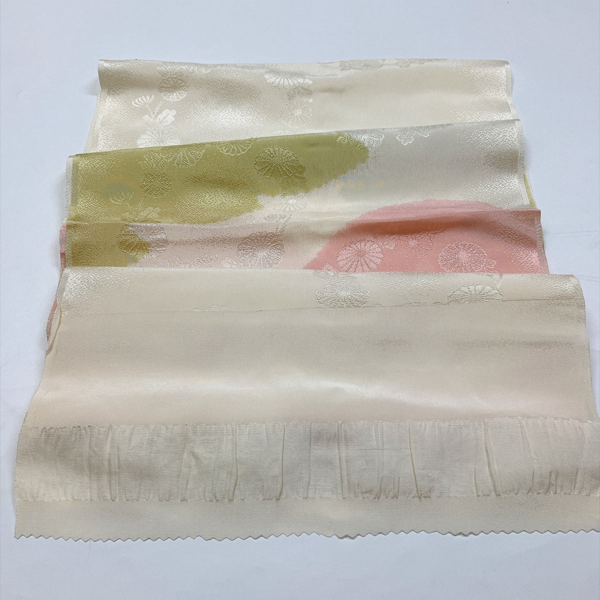 ［9780］帯締め 帯揚げ セット 花丸文様 正絹 着物 帯絞め
