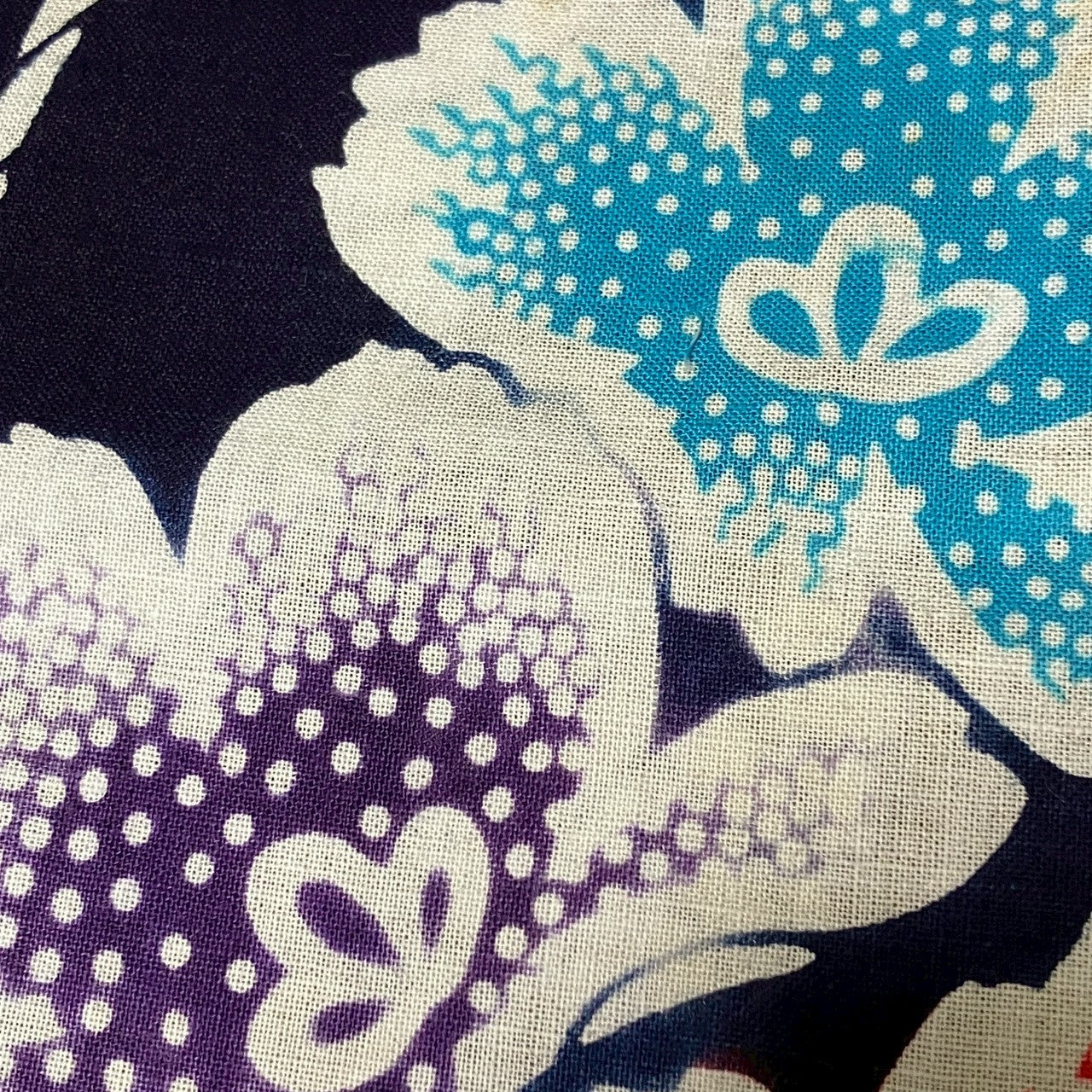 ［9472］浴衣 草花文様 ゆかた レディース リメイク 綿