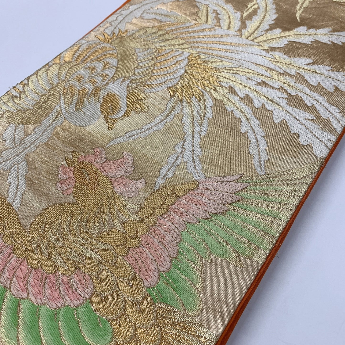 ［8943］袋帯 鳳凰文様 金彩 六通 正絹 着物 フォーマル