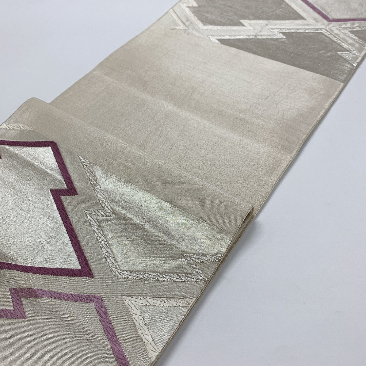 9008# Japanese Vintage Fukuro Obi Belt Kimono Fabric Silk Traditional