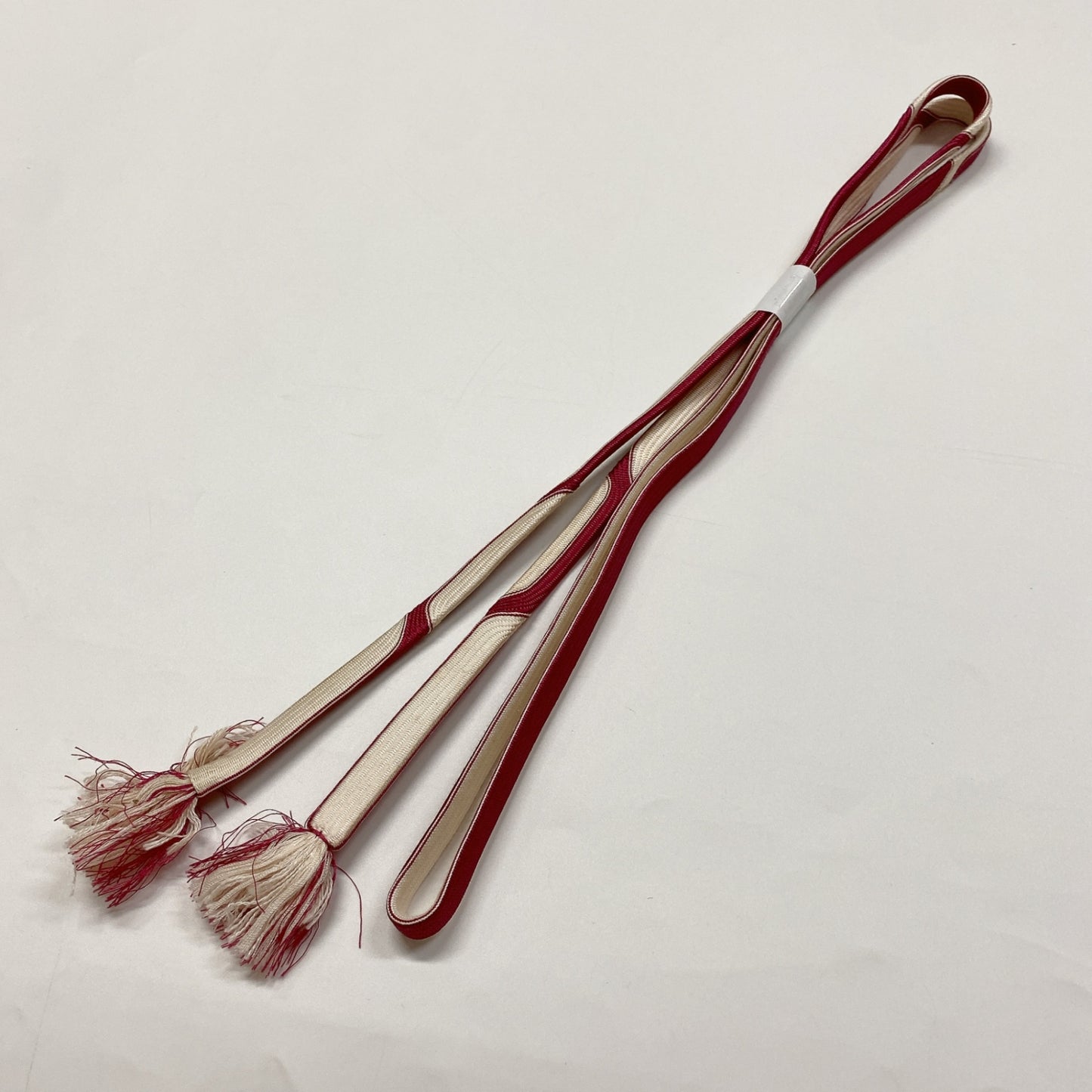 ［8594］帯締め 帯揚げ セット 雪輪花文様 麻の葉 正絹 着物 帯絞め