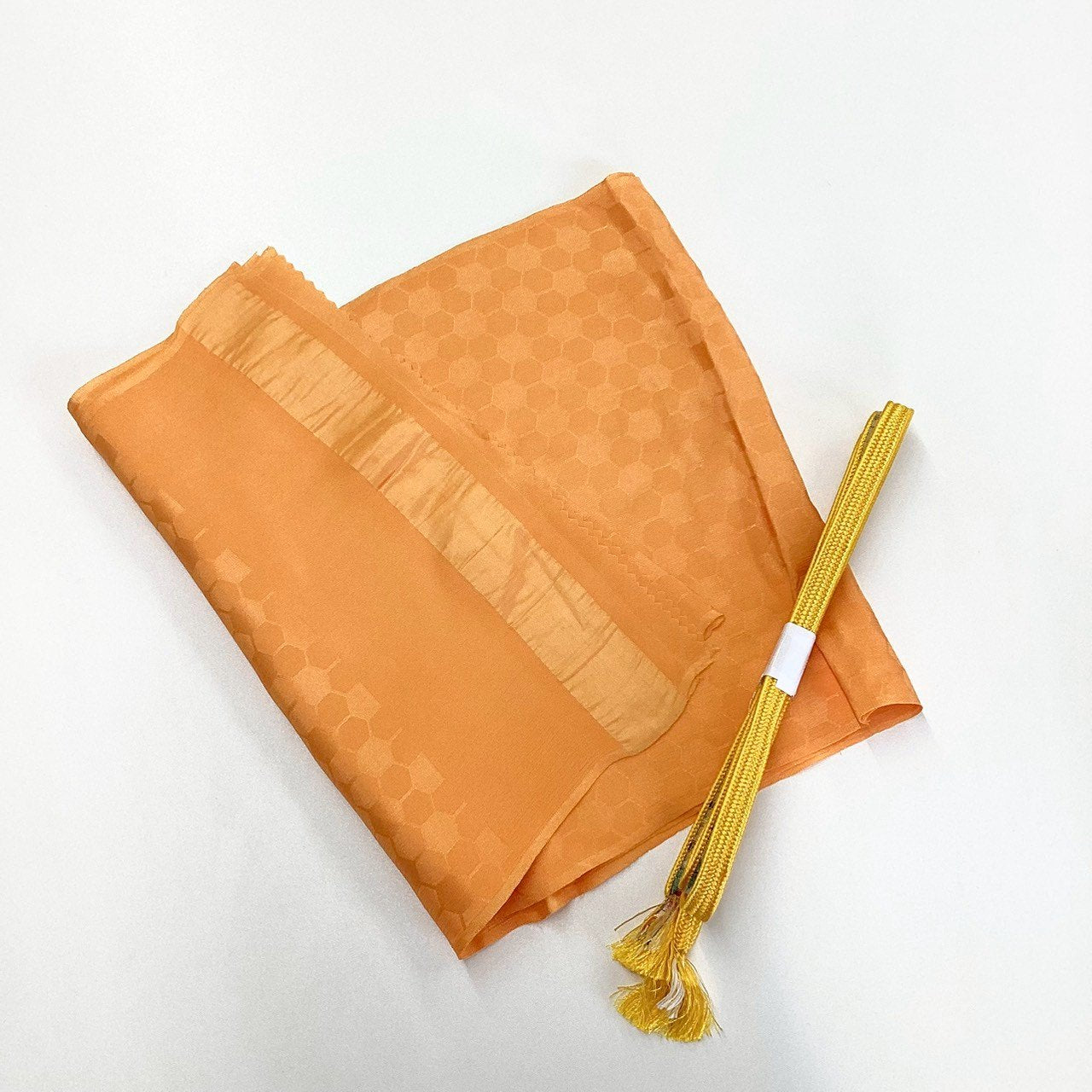 8204# Japanese Kimono Accessory Vintage Obiage and Obijime 2-piece Set Silk