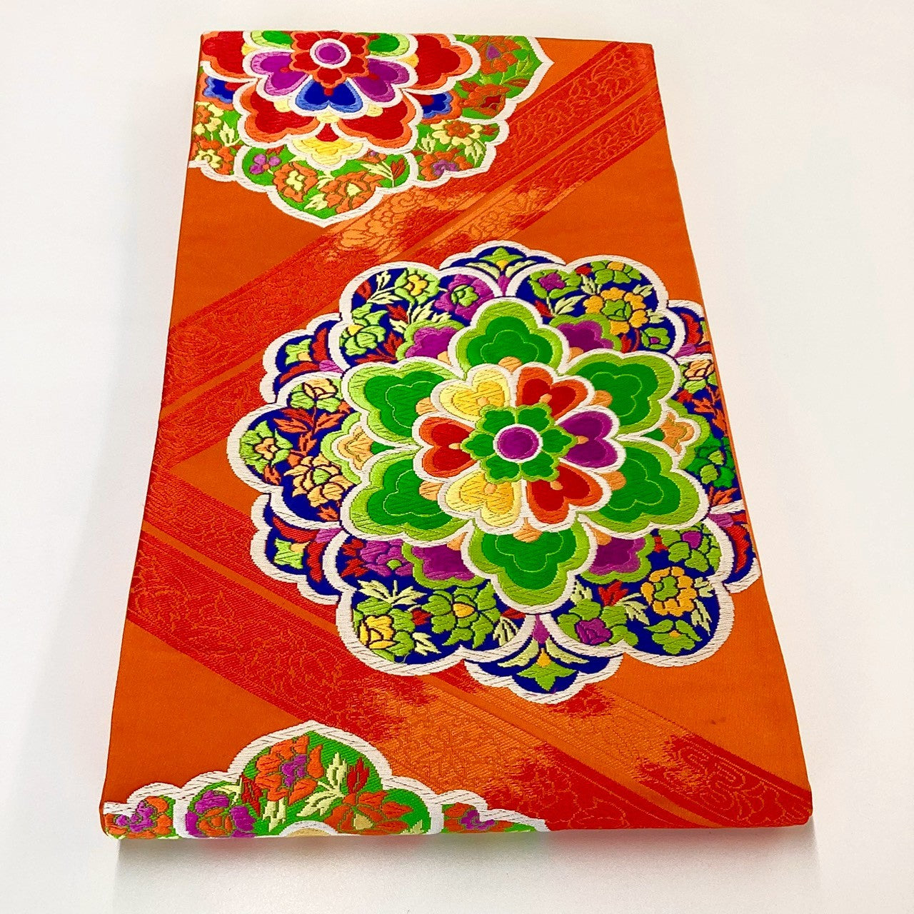 ［8853］袋帯 華紋 刺繍 六通 正絹 着物 フォーマル