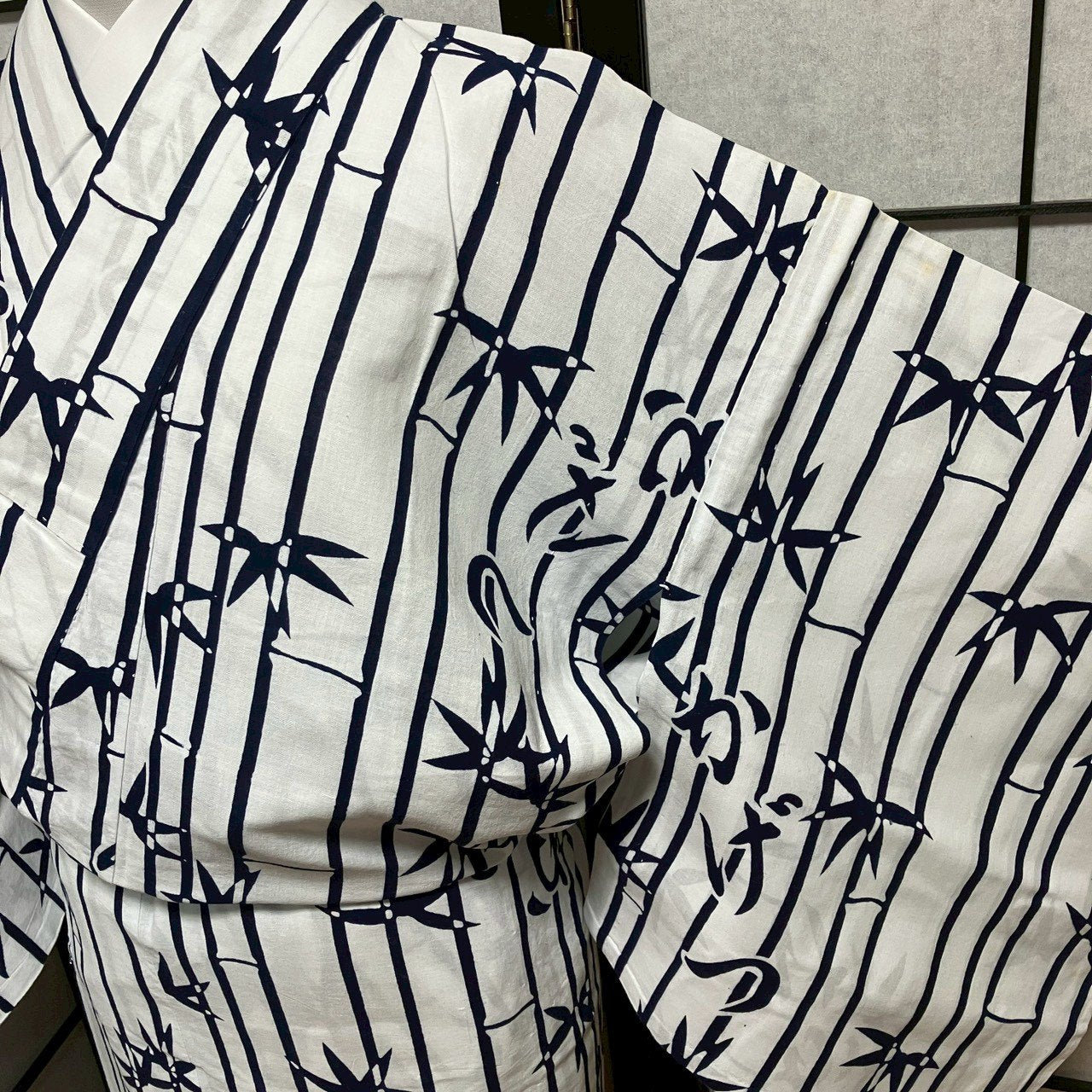 8759# Japanese Yukata Womens Vintage Fabric Cotton Robe Kimono Traditional