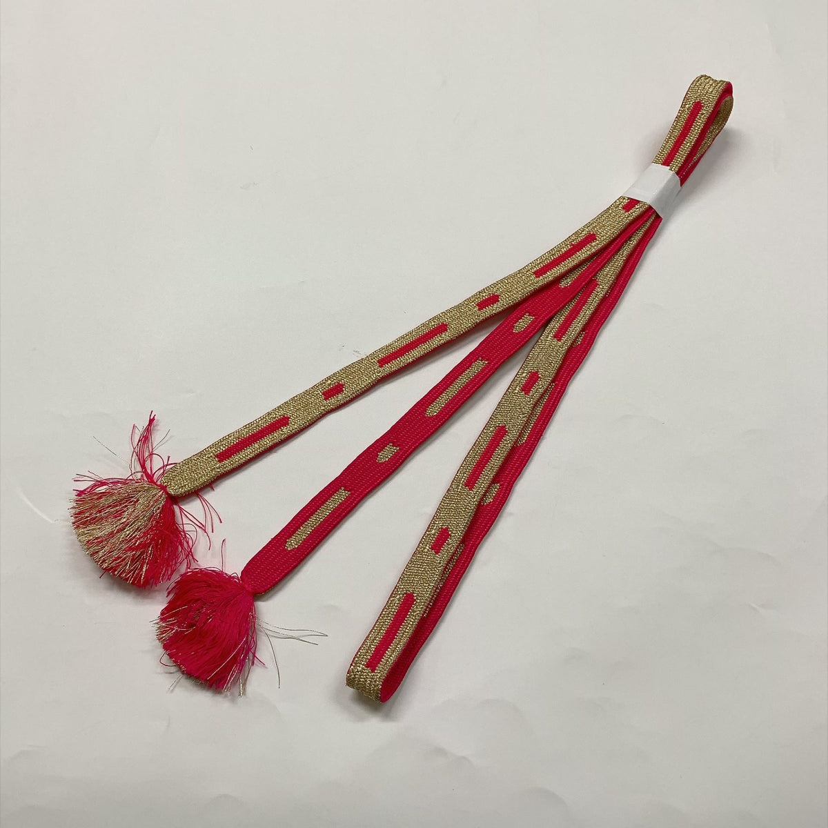 ［9879］帯締め 帯揚げ セット 花丸文様 絞り 金糸 正絹 着物 帯絞め