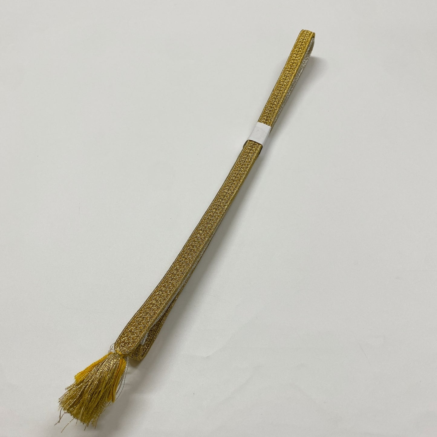 ［8330］帯締め 帯揚げ セット 扇草花霞文様 金彩 正絹 着物 帯絞め