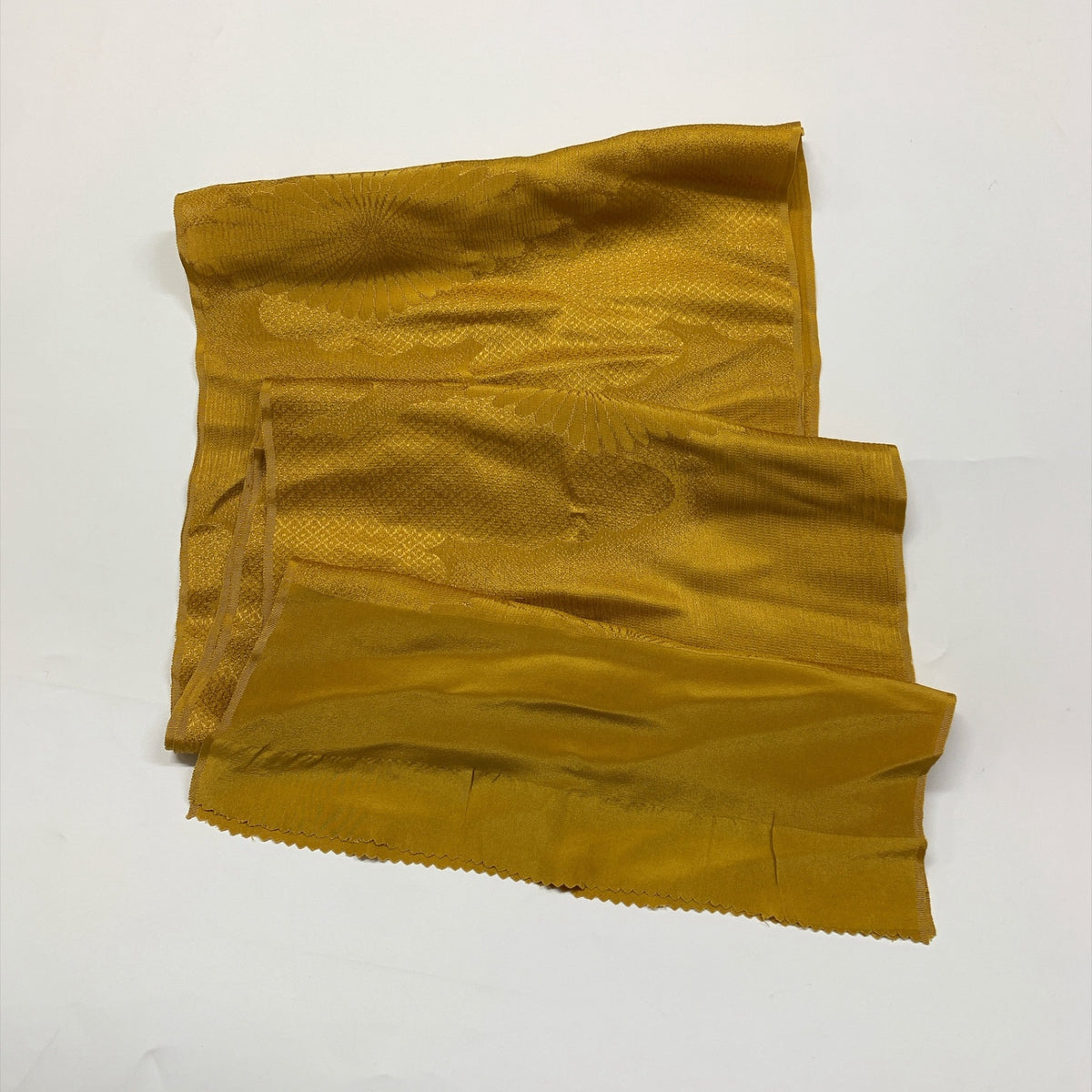 ［9823］帯締め 帯揚げ セット 花菱雲取文様 銀糸 正絹 着物 帯絞め